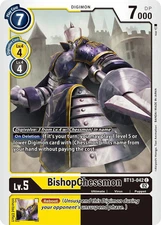 BishopChessmon BT13-042 C Versus Royal Knights Digimon TCG