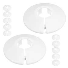  12 Pcs Pipe Flange Drain Protective Cover Hole Eyelet Decorative