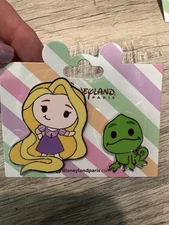 Rapunzel and Pascal Cute Princess Sidekick Disneyland Paris DLP pin Tangled