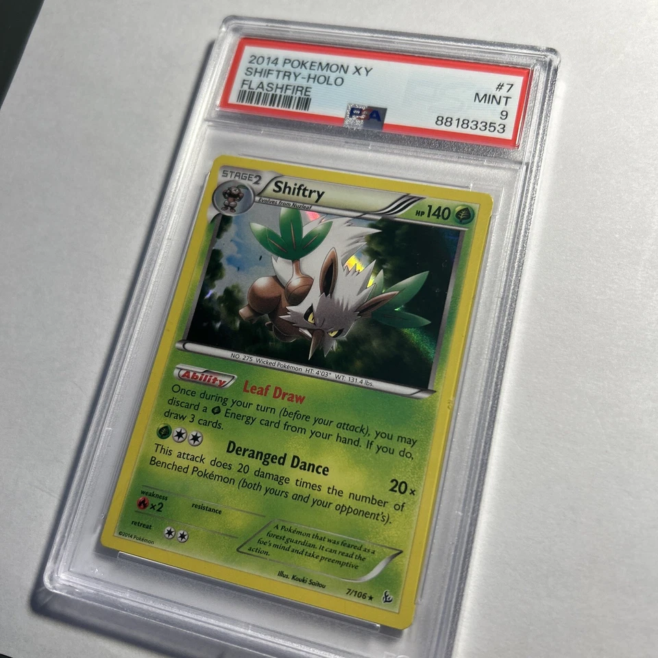 Shiftry 7/106 Pokemon Flashfire 2014 Holo Rare PSA 9 Mint - Image 2 of 4