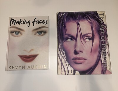 The Art of Makeup Signed By Author Kevyn Aucoin AND Making Faces By Aucoin