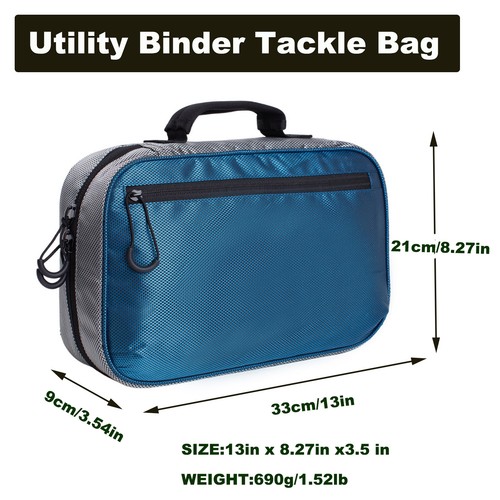 Kylebooker Lure Bag Utility Binder Tackle Storage Bag Fishing Soft Bait Binder - Picture 14 of 38