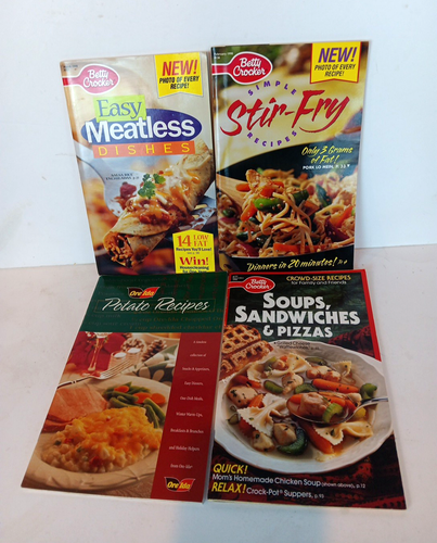 Lot of 4 Vintage Cookbook Magazines Betty Crocker Meals & IDA's Potatoe Recipes - Bild 1 von 20