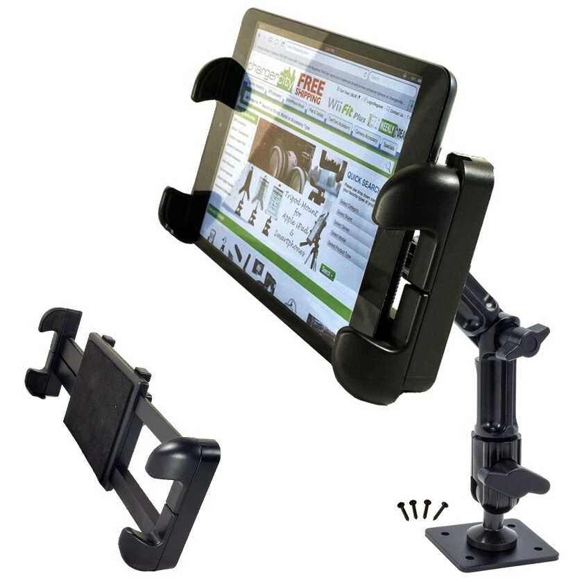 CHARGERCITY XT Heavy Duty Tablet ELD Aluminum Mount and AMPS Drill Base for iPad - Image 3 of 4