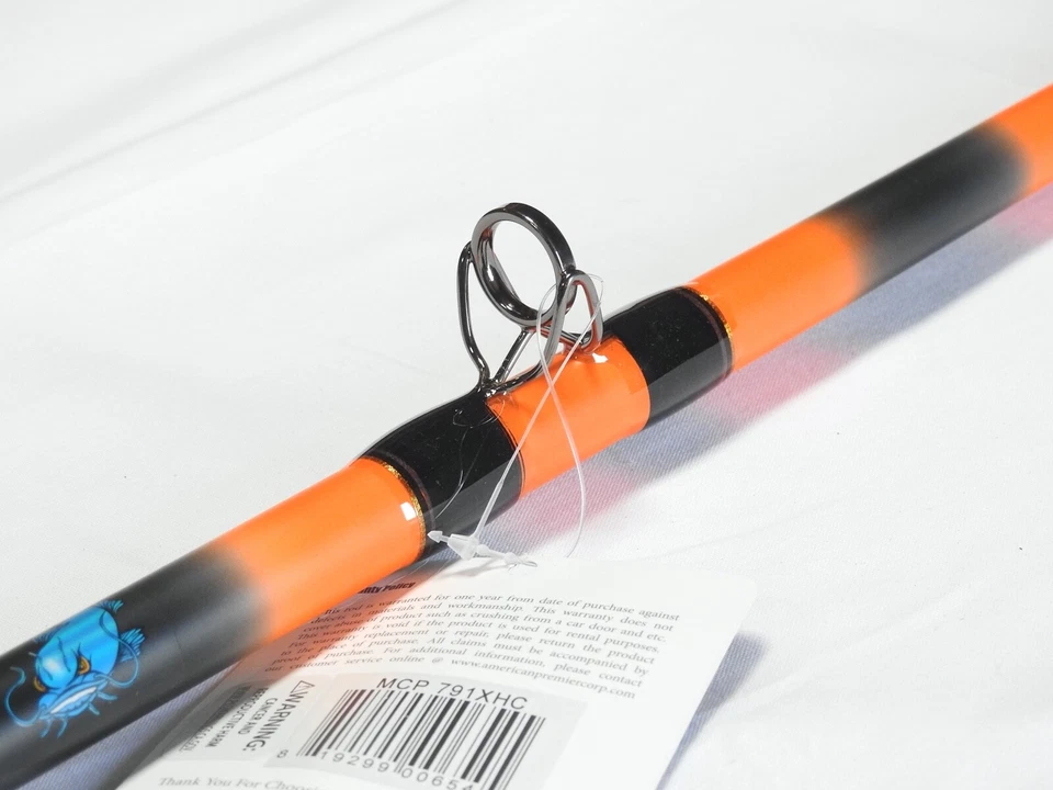 Monster Catfish vara de fundição 7'9" 1 peça assento de molinete de metal guias S/S - Imagem 4 de 4