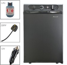 SMAD 60L Propane Gas Fridge LPG/12V/220V Camper Cooler Off-grid Farm Cabin Van