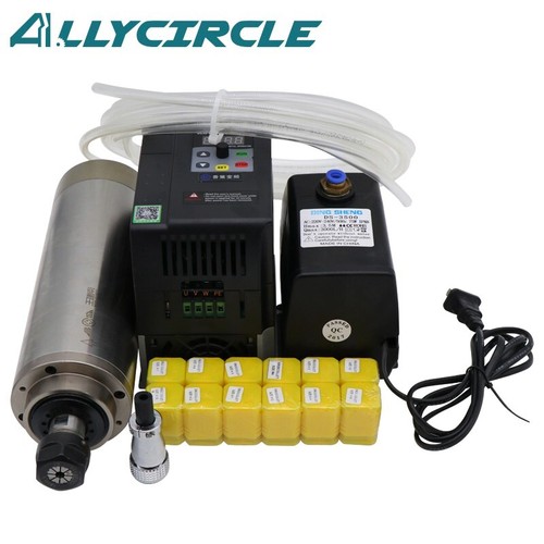 2.2KW Water Cooled Spindle 80MM 4 Bearings&2.2KW VFD&12PCS ER20&Water Pump Pipe - Picture 4 of 19