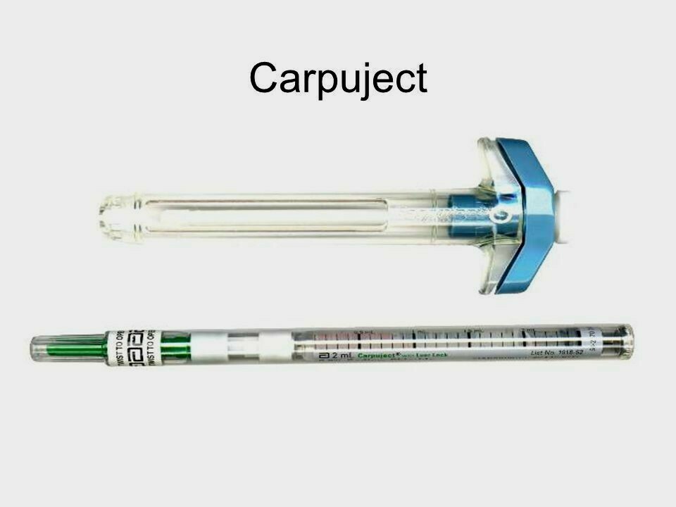 CARPUJECT Syringe System 3 Cartridge Injector Holder Sealed Package No