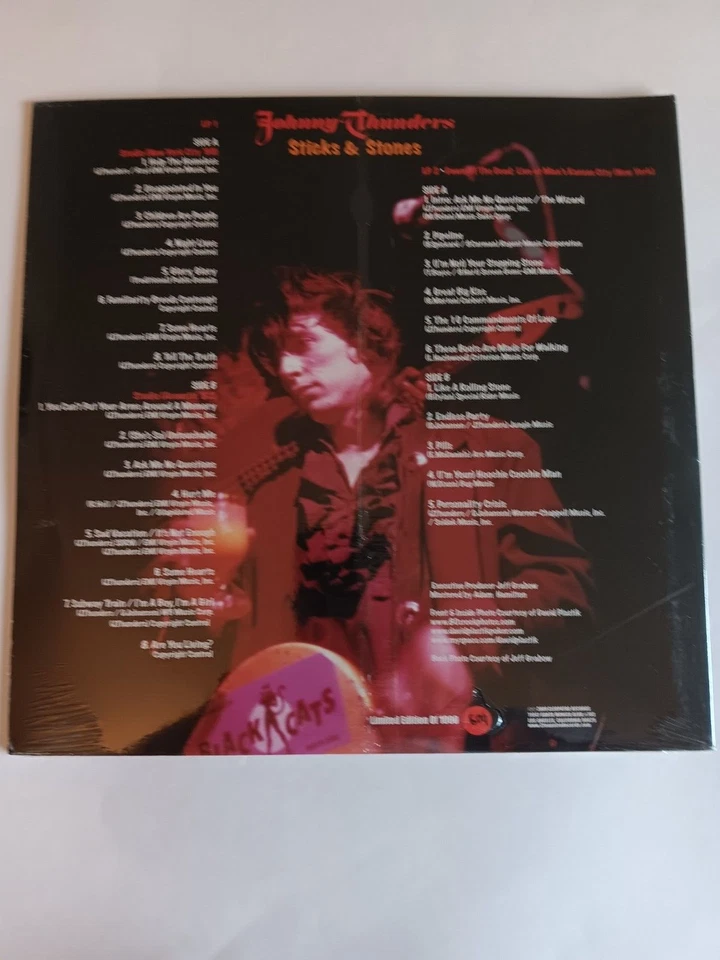 johnny Thunders vinyl sticks and stones brand new limited edition of 1000 - Image 3 of 4