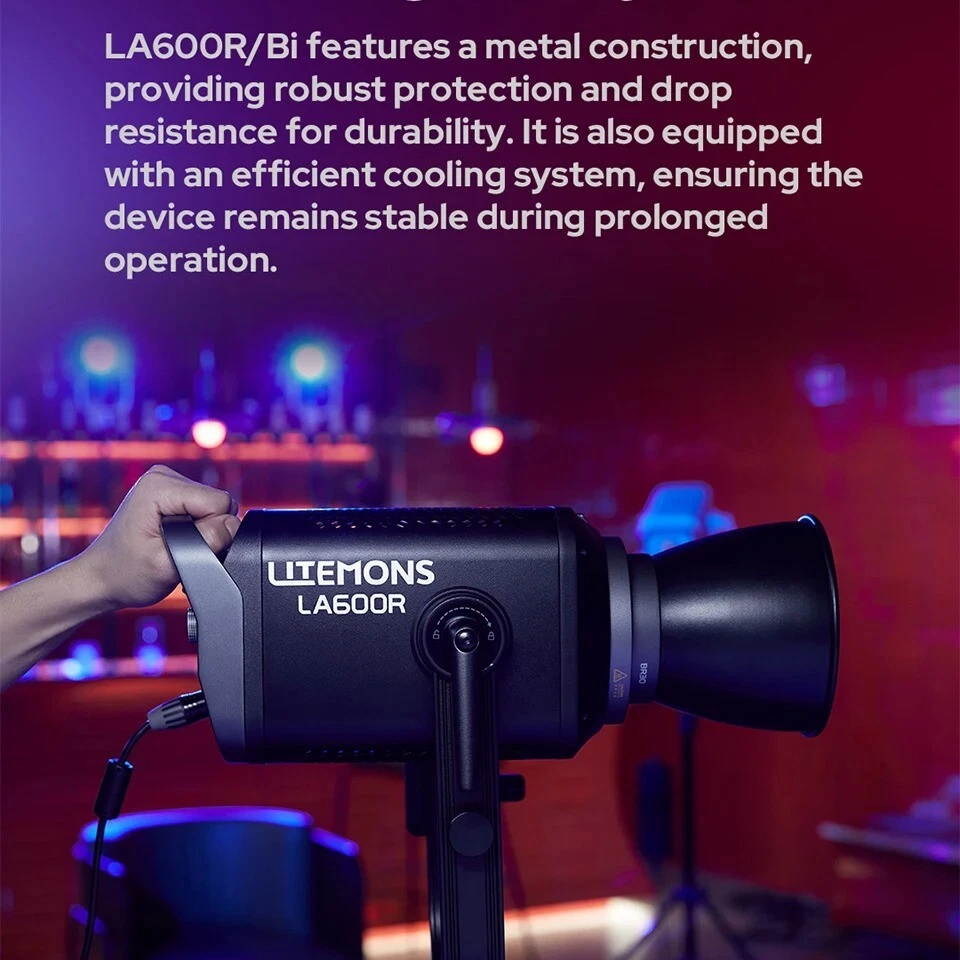 Godox LA600R 600w RGB Full-color LED COB Video Highlight Brightness Fill Light - Image 4 of 4