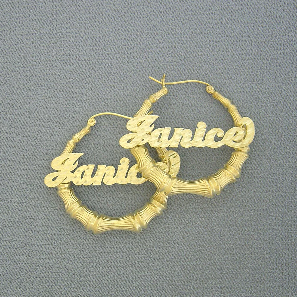 10k gold name earrings deals