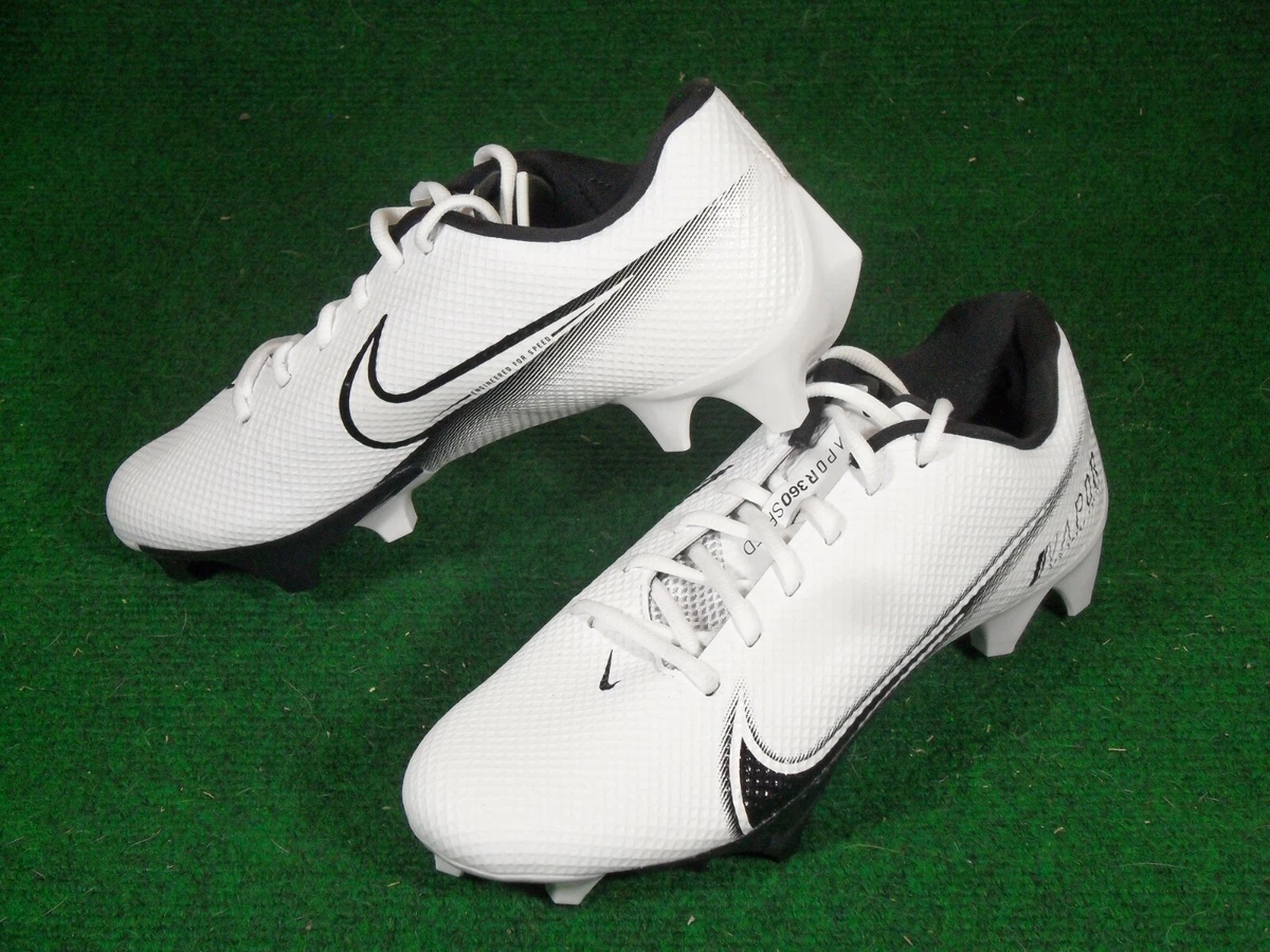 New Men Nike Vapor Edge Speed 360 Low TD Football Cleats White Black Silver Blue