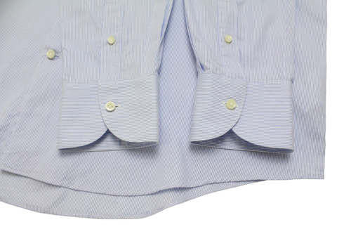 SUITSUPPLY Custom Made Slim Fit Formal Shirt Men's 45L / 17 3/4L Pinstriped - Picture 5 of 12