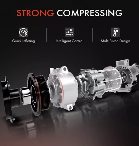 A/C Compressor w/ Clutch for Chevrolet Silverado 2500 3500 HD GMC Sierra 2500 HD - Picture 7 of 9