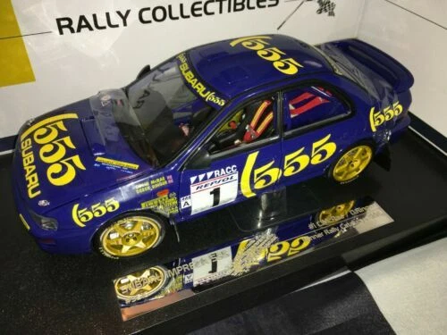 Modellini statici auto da corsa Rally scala 1:18 per Subaru