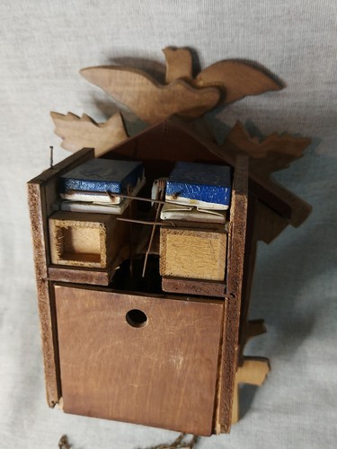 Vintage deutsche Schwarzwald Holz Kuckucksuhr - kaputt - Bild 6 von 10