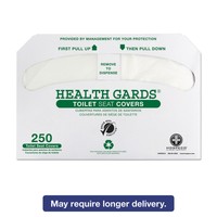 Hospital Specialty Co. Health Gards Recycled Toilet Seat Covers White 250/pk 4 on sale Hospital Specialty Co. Health Gards Recycled Toilet Seat Covers White 250/pk 4 on sale