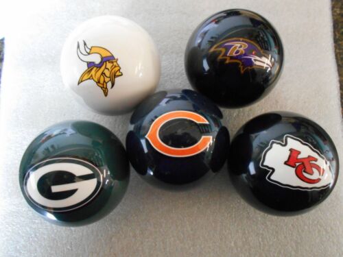  Balle de billard NFL - Neuf ! Choisissez votre équipe LIVRAISON GRATUITE ! Balles de piscine - Photo 1 sur 111