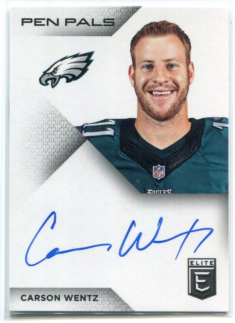 2016 Elite Pen Pals PPCW Carson Wentz Rookie Auto