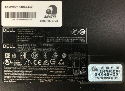 DELL S4048-ON 4048 SWITCH - L3 - MANAGED - 48 X 10Gb SFP+ + 6 x 40Gb QSFP+ - Picture 5 of 10
