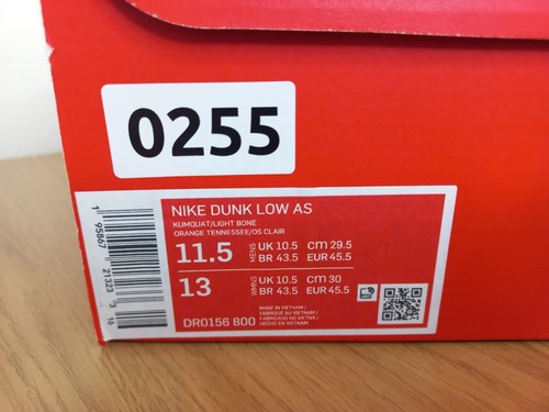 Nike Dunk Low Safari Swoosh Orange Neu mit Karton UK 10,5 - Bild 9 von 9