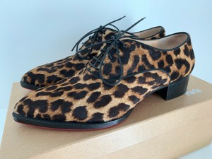 louboutin leopard flats
