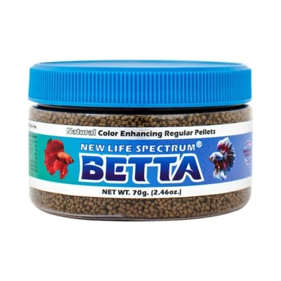 NEW LIFE SPECTRUM BETTA NATUROX FISH FOOD FORMULA 70 GM SEMI-FLOATING PELLET NLS