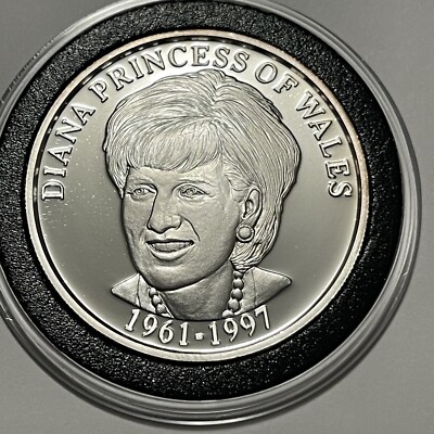Rare Diana Princess of Wales￼ Proof Coin 1 Troy Oz .999 Fine