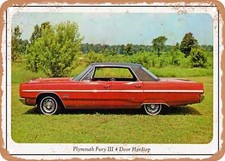 Metal Sign - 1968 Plymouth Fury Iii 4 Door Hardtop Vintage Ad