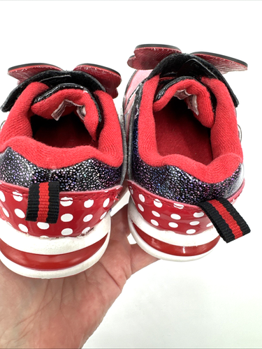 Minnie Mouse Kleinkind Mädchen Größe 7 leuchtende rote Tennisschuhe - Bild 7 von 15