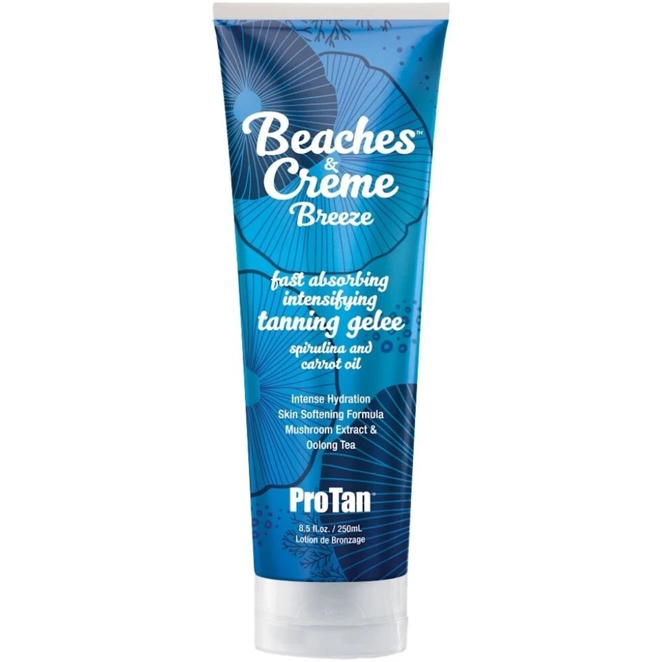 Pro Tan Beaches & Creme Breeze Intensifying Sunbed Tanning Gelee Lotion Cream
