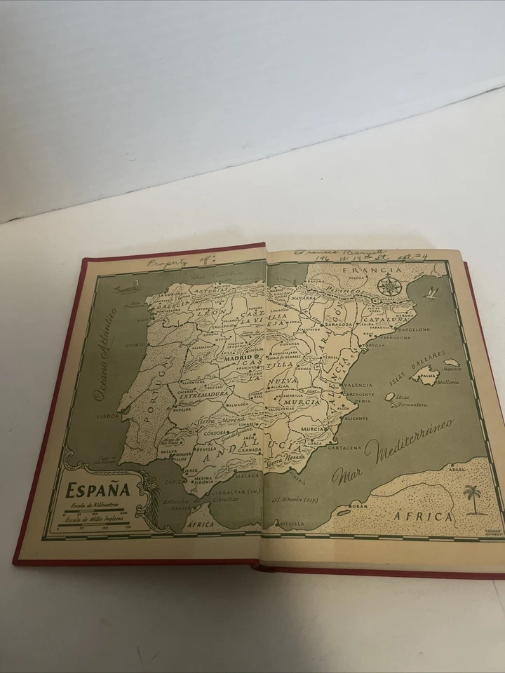 Vintage 1939 Basic Spanish Hardcover Joseph W. Barlow 1st Edition Printing - Image 3 of 4
