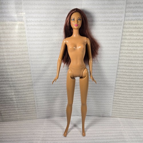 A20 ~ NUDE BARBIE DEEP AUBURN BROWN EYES FRUIT STYLE KAYLA LEA DOLL FOR OOAK - Picture 3 of 8