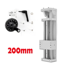 Manual Sliding Table X/Y/Z Axis Linear Rail Stage CNC SFU1605 L=200mm Strokes