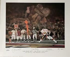 Joe Montana & Dan Bunz signed "The Stop" 49ers Litho - Ltd Edition - PSA/DNA