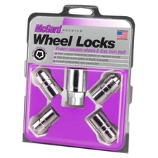 McGard Wheel Locks Set of 4 with Key M14 x 1.5 Cone Seat Chrome Finish