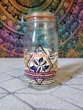 The Arizona Pistachio Company Glass Jar With Sealed Lid 2 Liter 10"x4.5" Vintage