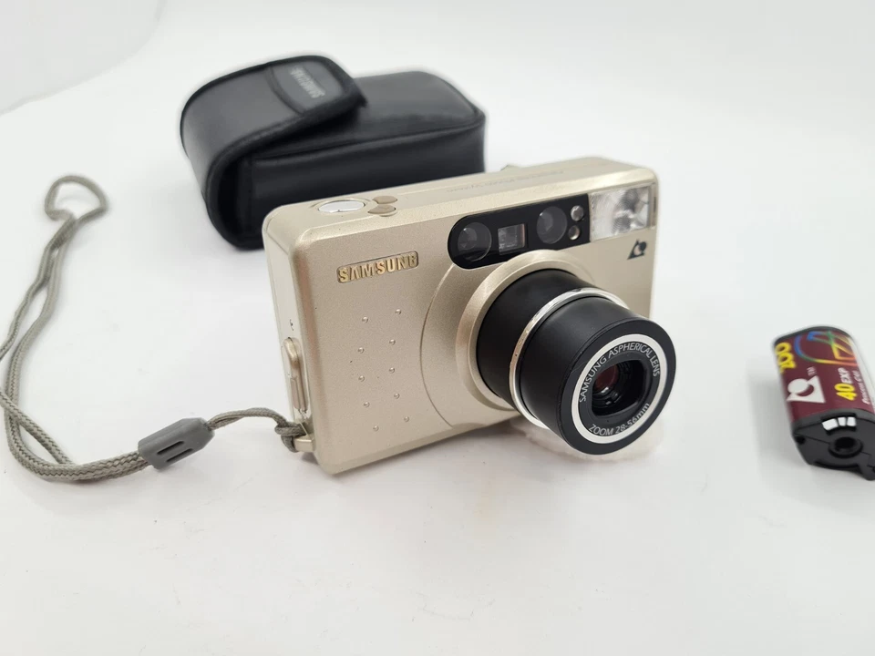 Samsung Rocas 210 Zoom 28-56mm Point & Shoot Film Camera 35mm Film Lid Broken - Image 3 of 4