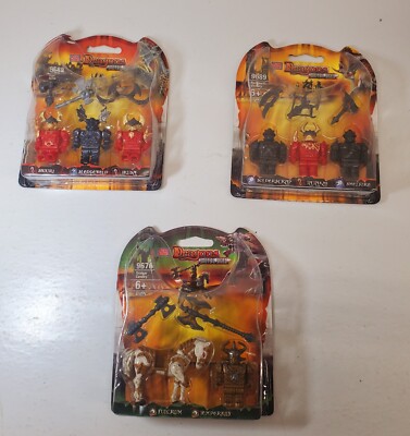  3 Rare Mega Bloks Dragons 9676,9688,9689 Fulcrum Temperkin Ramparts Victory Nor