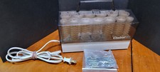 Clairol 20 Instant Hairsetter C20 S-Z Hot Rollers Curlers With 19 Clips- Works