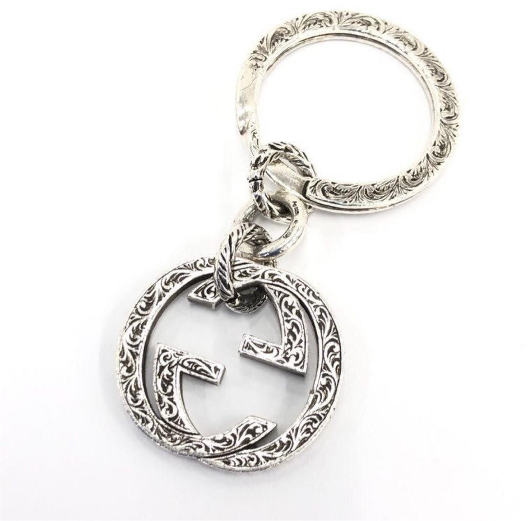 GUCCI Arabesque Interlocking Double G Silver 925 … - image 10