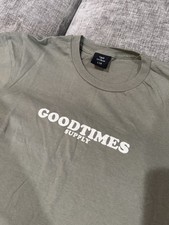 T-Bar Cotton-On Good Times Supply Short Sleeve Green T-Shirt Size Large