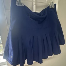 Lululemon Women s Blue Pleated Pull-On Skirt ...