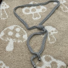 Adami & Martucci Silver Mesh Tie Necklace with Silver Beads