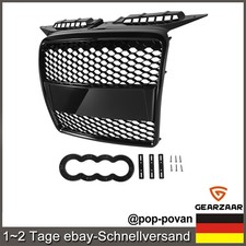 Grill Kühlergrill Waben Für AUDI A3 (8P1) 2.0 TDI 16V 06/2005 to 06/2008 Schwarz