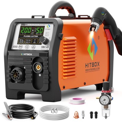 HITBOX 65A Plasmaschneider 220V Non-HF Non-Touch Pilot Arc Mesh Cutting CNC DE