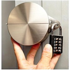 Door Handle Lock, Knob Lock Out Device,Cover to Disable Stainless Steel