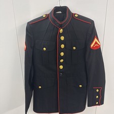 USMC US Marine Corp Dress Blue Coat 38s E-3 Lance Corporal DSCP Crown Clothing