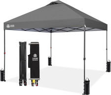 CROWN SHADES 10X10 Pop up Canopy Tent - Patented Center Lock One Push Instant Ou