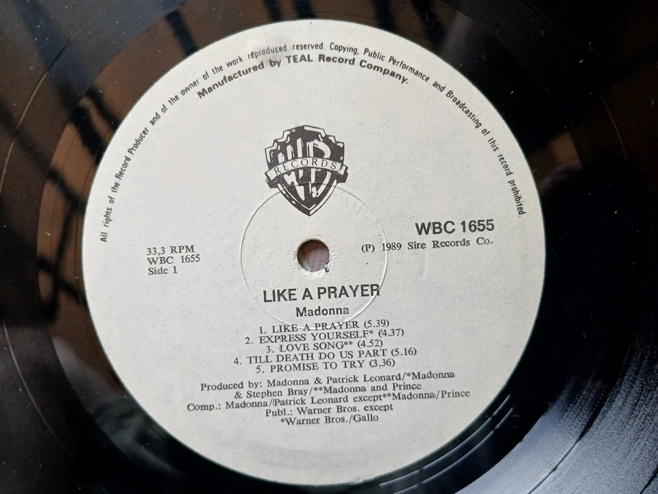 Madonna SUPERB RARE Zimbabwe Promo, Like A Prayer, Prince Bowie Duran Mode - Image 4 of 4